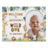 Rustic Wild One Safari 1er Affiche de bienvenue d' (Devant)