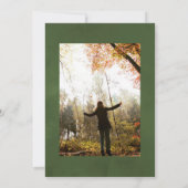 Rustic Wild Woodland Greenery Celebration of Life Kaart (Achterkant)