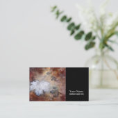 Rustic Wilderness Maple Leaves Visitekaartje (Staand voorkant)