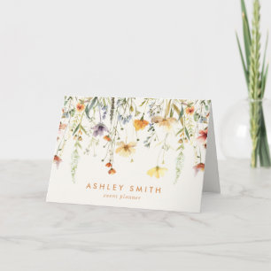 Rustic Wildflower Client Dank u Kaart