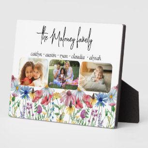 Rustic Wildflower Familienaam Kinder Namen 3 Foto Fotoplaat