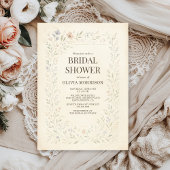 Rustic Wildflower Garden Boho Bridal Shower Kaart