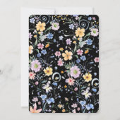 Rustic Wildflower Housewarming Party Sjabloon Kaart (Achterkant)