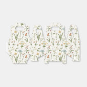 Rustic Wildflower Meadow Hand Drawn Multicolored Bedankdoosjes (Uitgevouwen)