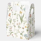 Rustic Wildflower Meadow Hand Drawn Multicolored Bedankdoosjes (Geopend)