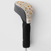 Rustic Wildflower Monogram - Boho Floral Pattern Golfheadcover (Schuin)