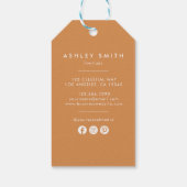 Rustic Wildflower Prijs Label Cadeaulabel (Achterkant)