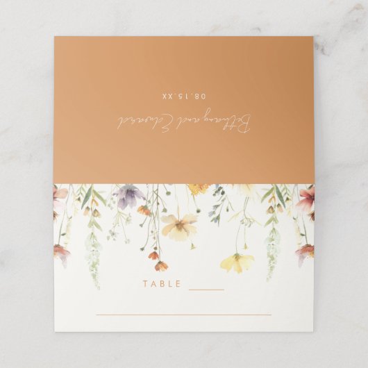 Rustic Wildflower Wedding (Buitenkant ongevouwen)