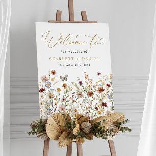 Rustic Wildflower Wedding Garden Flowers Welkom Poster