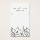 Rustic Wildflowers Necklace Display  (Devant)