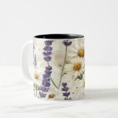 Rustic Wildflowers Pillow & Mug - Lavender Sage Fl (Devant gauche)