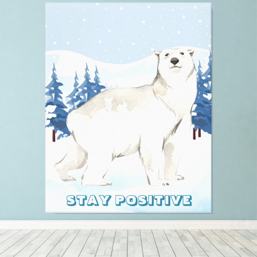 Rustic Wildlife Home Decor Stretched Canvas Print (Insitu (Houten vloer))