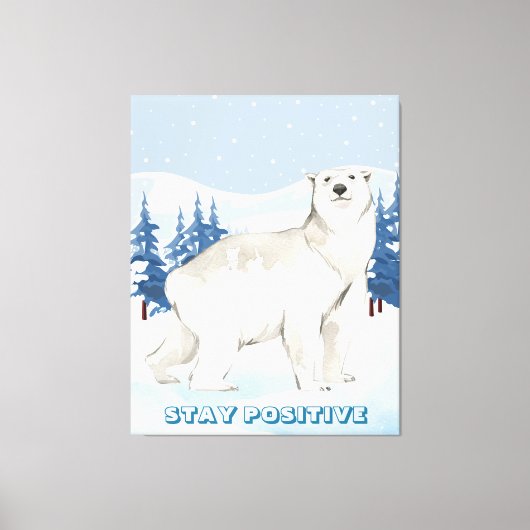 Rustic Wildlife Home Decor Stretched Canvas Print (Voorkant)