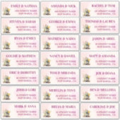 Rustic Winery Mariage Étiquettes de adresse invité (Devant)