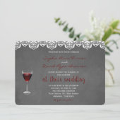 Rustic Winery Mariage Invitation personnalisée (Debout devant)