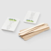 Rustic Winery Vineyard Mountain Wedding Programme Handwaaier (Niet-gemonteerd)