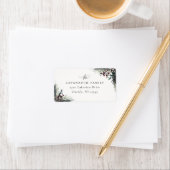 Rustic Winter Boughs Holiday Adres Etiket (Insitu)