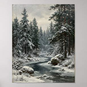 Rustic Winter Dennenbos No. 2 II Poster