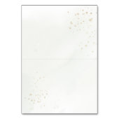 Rustic Winter Greenery Wedding Place Card Kaart (Achterkant)