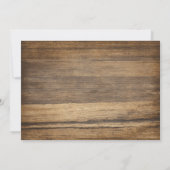 Rustic Winter Holiday Dîner de Noël Invitation (Dos)