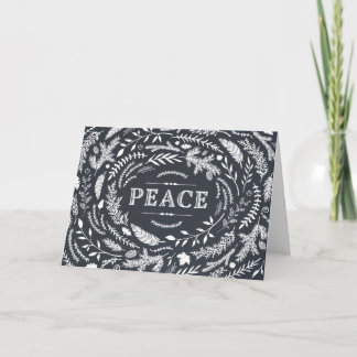 Rustic Winter Holiday Greeting Card Feestdagen Kaart