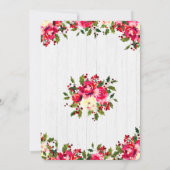 Rustic Winter Holly & Berry Baby shower Invitation (Dos)