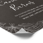 Rustic Winter | Koolstof Deze kaarsband brandt het Poster (Hoek)