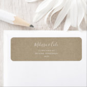 Rustic Winter | Kraft Return Address Label (Insitu)