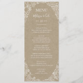 Rustic Winter | Menu Kraft Wedding Dinner (Voorkant)