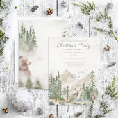 Rustic Winter Mountain Fête Invitation
