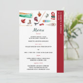 Rustic Winter Mountain | Menu Camping Wedding (Staand voorkant)