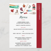Rustic Winter Mountain | Menu Camping Wedding (Voorkant)