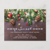 Rustic Winter Nouvelle adresse Moving Faire-part (Devant)