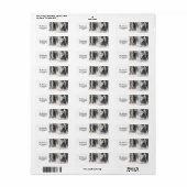 Rustic Winter Tree Return-adres Etiket (Full Sheet)