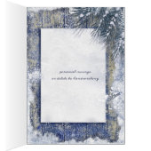 Rustic Winter Wedding Foto bedankt (Binnen (Rechts))