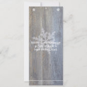 Rustic Winter Wonderland Invitation d'anniversaire (Dos)