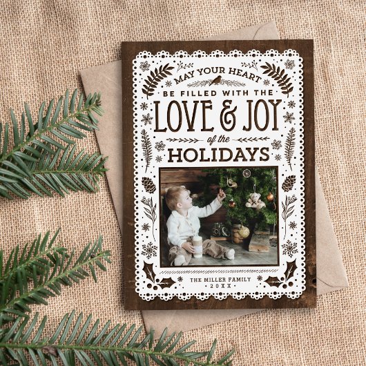 Rustic Winter Woodland Cutout Holiday