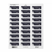 Rustic Winter Woodland Deer Adres Etiket (Full Sheet)