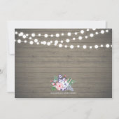 Rustic Wood 30th Wedding Jubileum Uitnodiging (Achterkant)