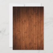 Rustic Wood 4 Foto Verloving Save The Date (Achterkant)