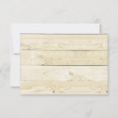Rustic Wood 4 juillet Baby shower Invitation (Dos)