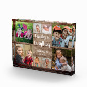 Rustic Wood 8 Quote voor fotocollage Fotoblokken (Rechts)