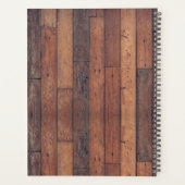 Rustic Wood 9 Photo Collage Nom 2024 Personnalisé (Dos)