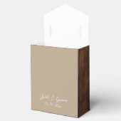 Rustic Wood and Lace Wedding Favor Boxes Bedankdoosjes (Geopend)