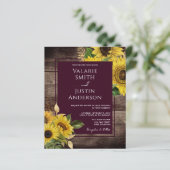 Rustic Wood and Sunflower Budget Wedding (Staand voorkant)