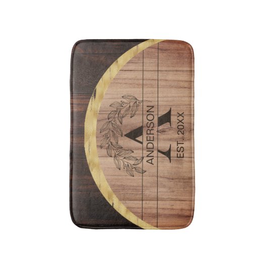 Rustic Wood Badmat (Voorkant Verticaal)