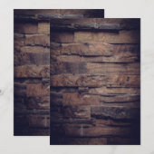 Rustic Wood Barn SJABLOON buitenshuis (Voorkant / Achterkant)