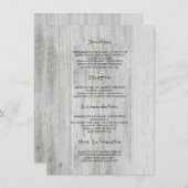 Rustic Wood Barn Wedding Details - Informatie Informatiekaartje (Voorkant / Achterkant)