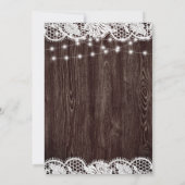 Rustic wood BBQ boy baby shower Kaart (Achterkant)