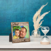 Rustic Wood Best Baba Ever Foto Fotoplaat (Insitu)